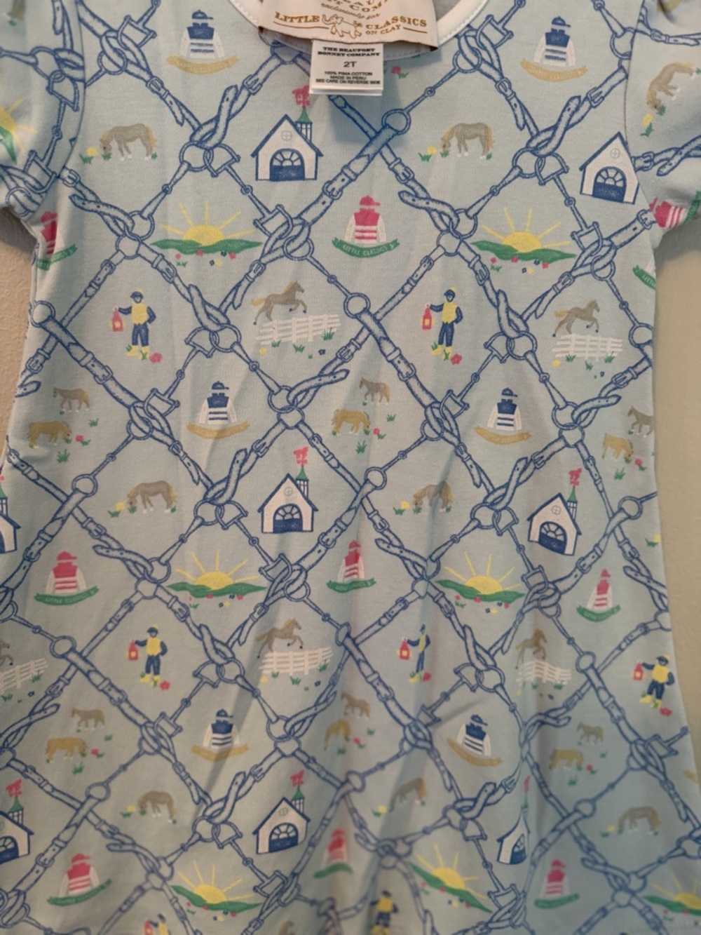 The Beaufort Bonnet Company Exclusively for Little Classics Horse Country Dress - Picture 2 of 3